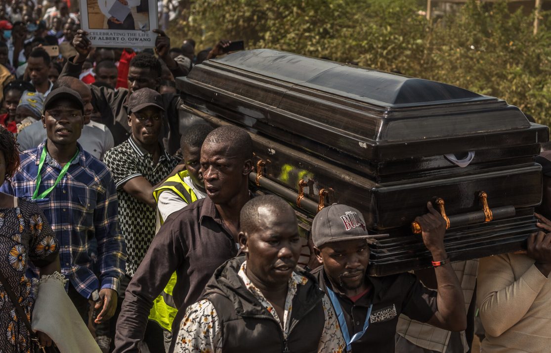Funeral held for Kenyan blogger whose death in police custody sparked violent protests