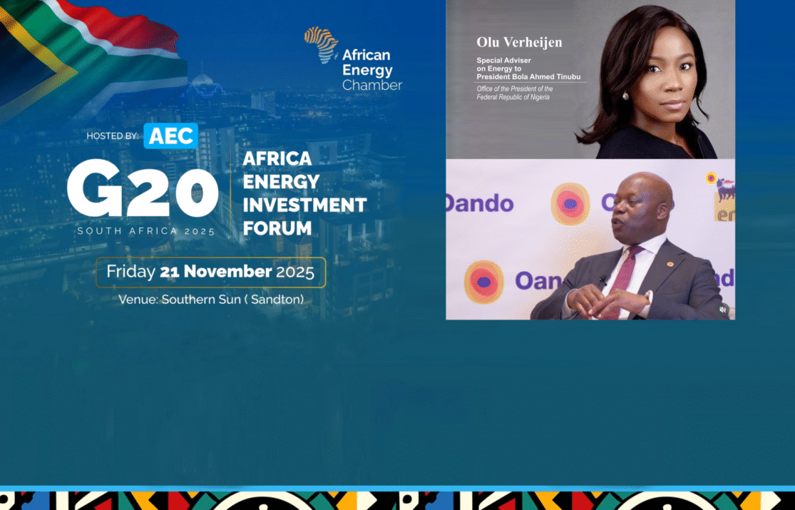 Nigeria’s Olu Verheijen and Wale Tinubu, Group Chief Executive Officer of Oando PLC Joins G20 Africa Energy Forum, Redefining Nigerian’s Global Energy Role