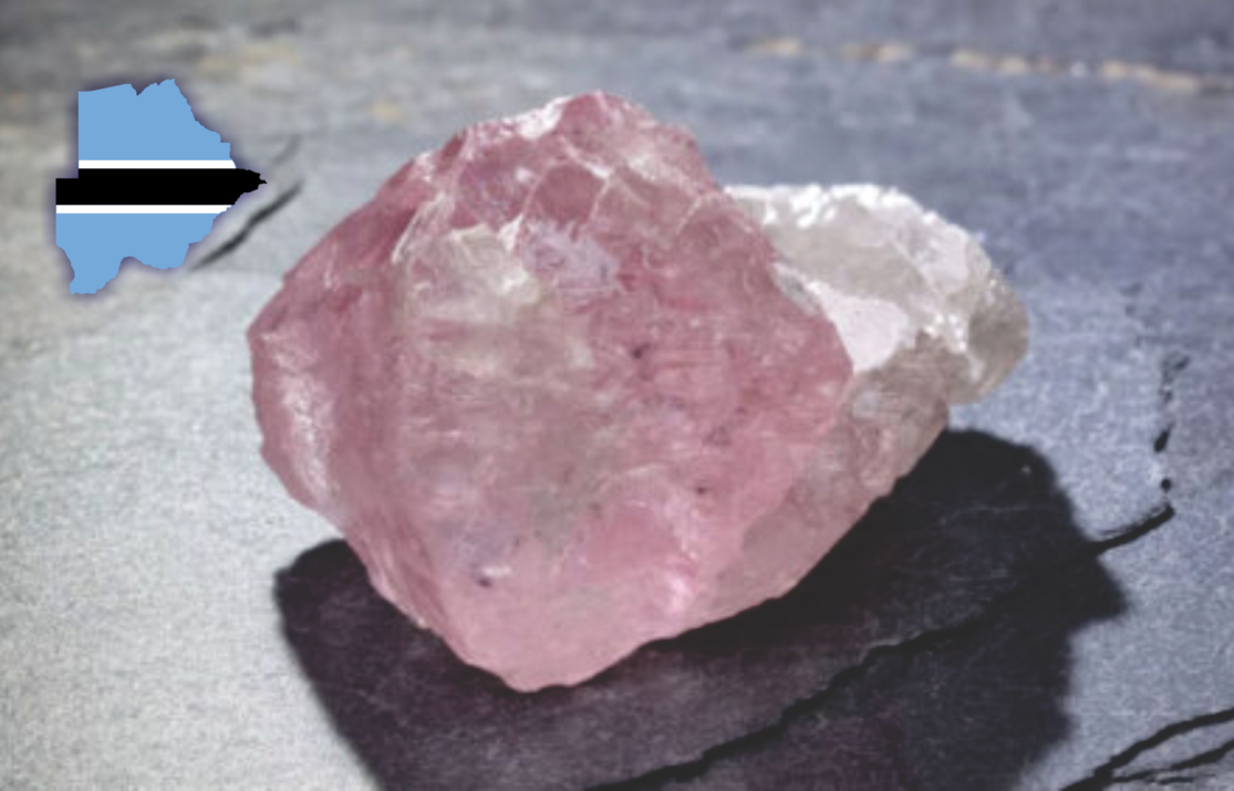 Botswana Miners Unearth 37.4 Carat Rare Diamond That Is Half-Pink, Half-Colorless