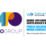 APO Group Named South Africa’s Best Public Relations & Media Consultancy Agency of the Year, 2025 – World Business Outlook Awards